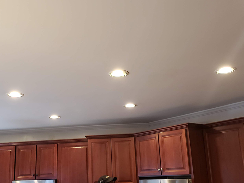 kitchen with recessed lighting mableton ga